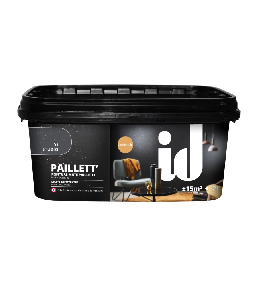 VERNICE PITTURA EFFETTO PAILLETT STUDIO - 2 LT
